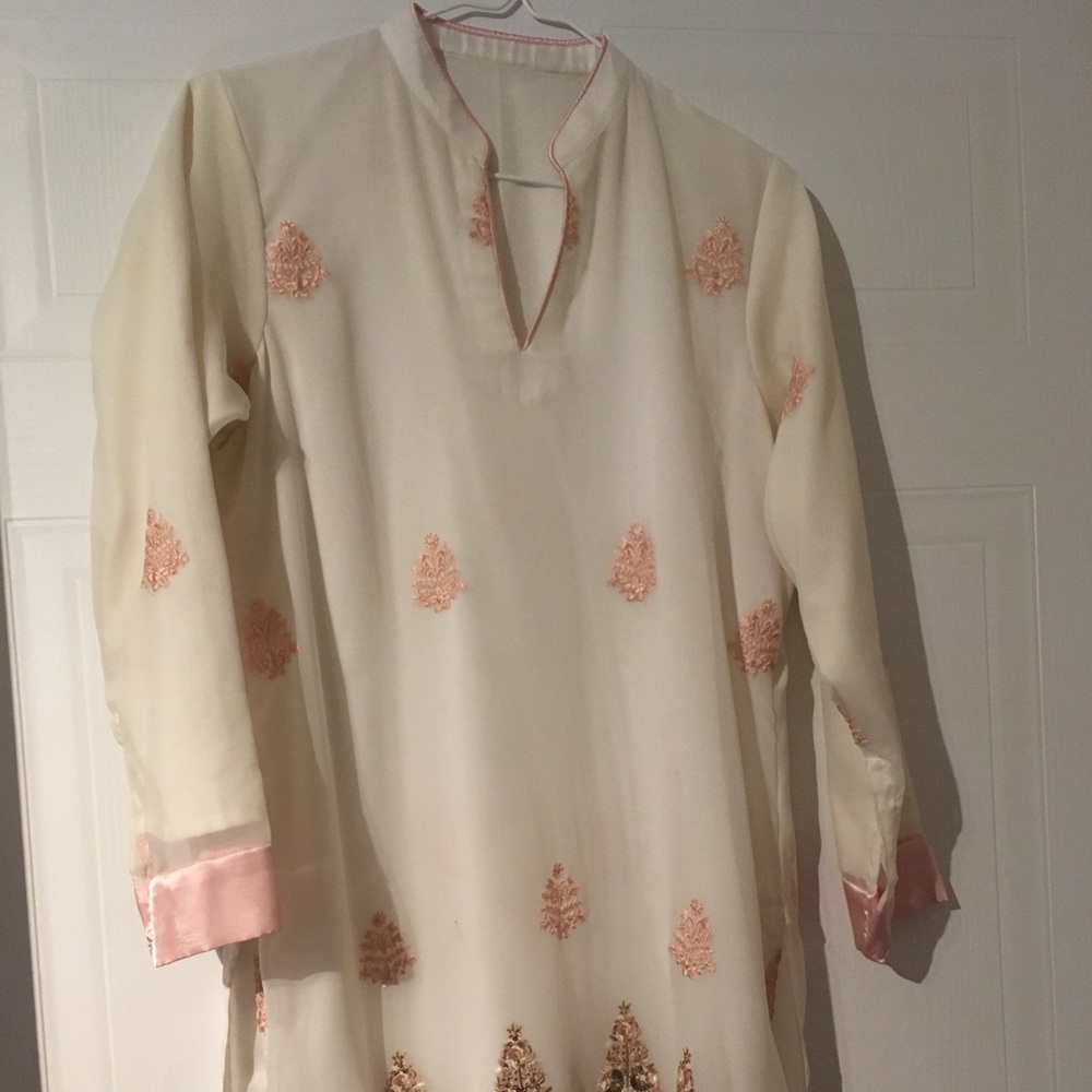 White Georgette Salwar Dress